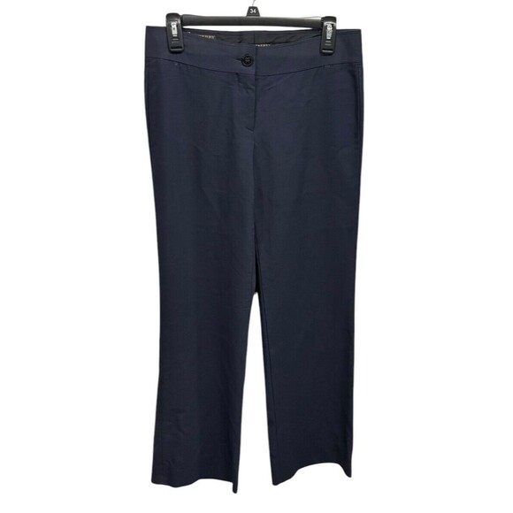 Burberry Women’s Wool Blend Trousers Navy Size 42 Minimalist Luxury Office‎ US8 - Picture 1 of 4